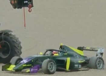 Hoosier Formula Cup: en una complicada sesión, Nazareno López fue cuarto en clasificación