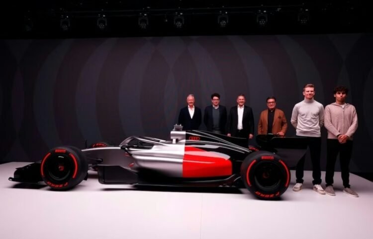 Audi presentó su auto para la temporada 2026 de la Fórmula 1