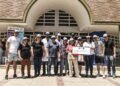 Autoridades y pilotos del TN Apat realizaron una acción solidaria en su visita a San Martín