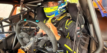 Lucas Carabajal probó en La Plata junto al DTA Racing y se prepara para el debut en Viedma