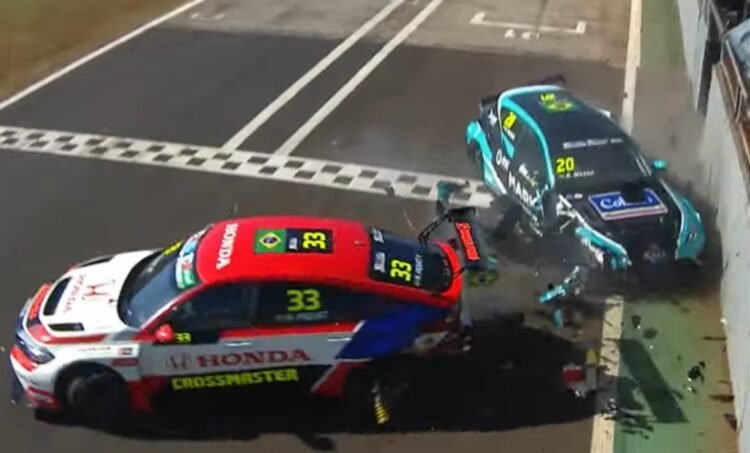 Tras un fuerte accidente, el TCR South America suspendió su primera carrera en Cascavel