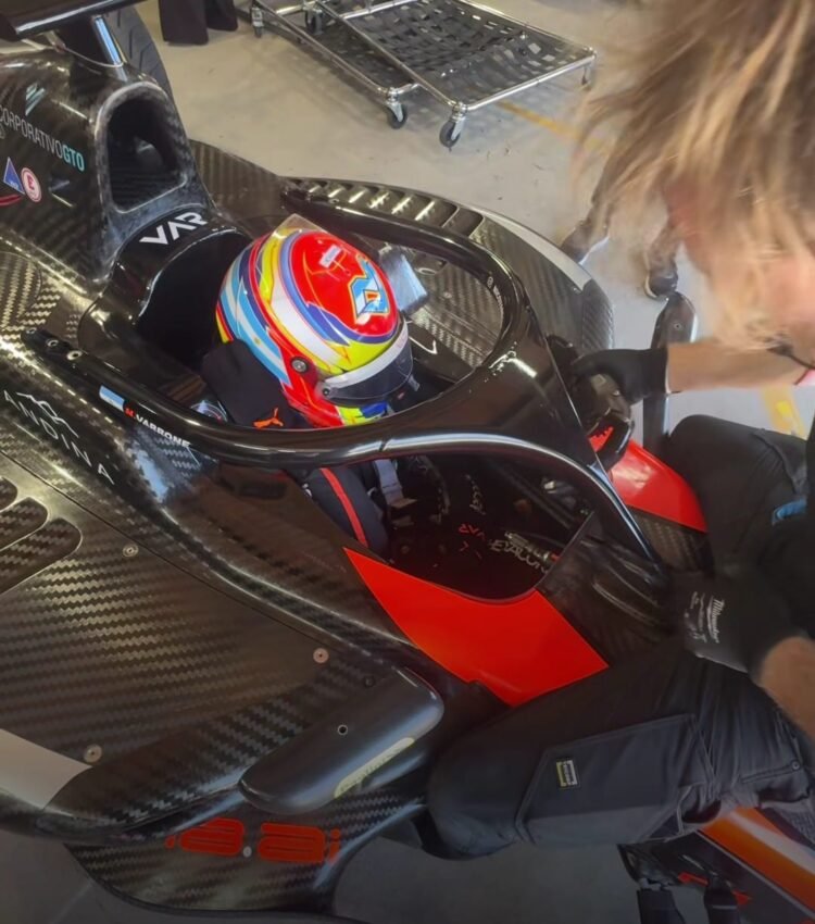 Nicolás Varrone tuvo su primer viernes en Fórmula 2