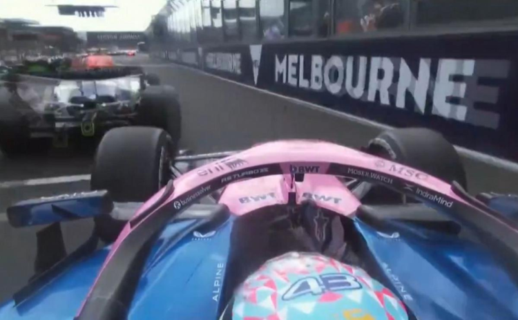 A puro reflejo: así fue la salvada increíble de Colapinto en la largada