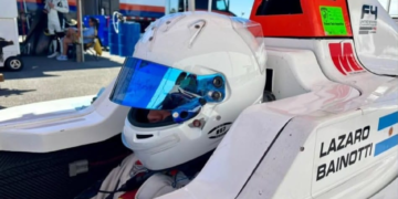Gran promesa: Lázaro Bainotti entre los pilotos más rápidos en las pruebas comunitarias de la Ligier F4 que se desarrollaron en EEUU