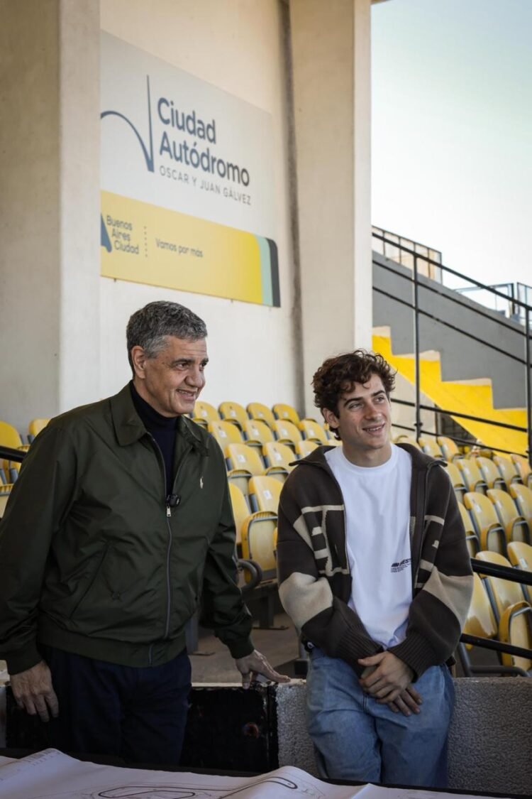Se agiganta el sueño de la F1: Jorge Macri y Franco Colapinto recorrieron las obras del nuevo autódromo de Buenos Aires