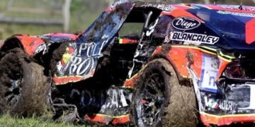 Fuerte golpe de Moscardini en el primer entrenamiento: “Estoy bien”