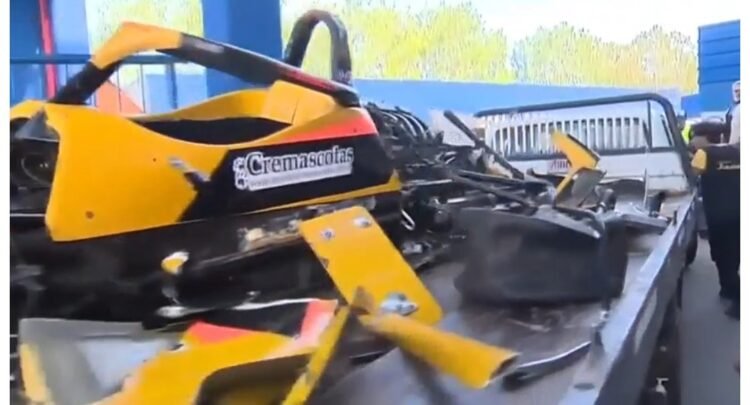 Irreconocible: así quedó el auto de Galeano tras el accidente en La Plata