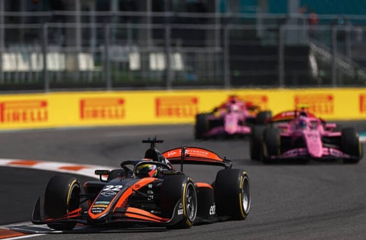 F2 en Miami: en una gran carrera, Nicolás Varrone fue cuarto en la carrera Sprint