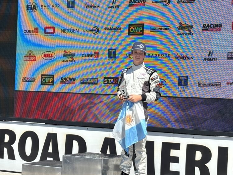 F4 en Road America: otro podio y récord de vuelta para Lázaro Bainotti en Wisconsin