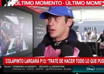 Colapinto tras la clasificación: “Es frustrante porque estás yendo al límite y no sale nada”