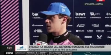 Colapinto no quedó conforme con el rendimiento de su Alpine: “No mejoró”
