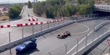Ferrari estrenó el circuito de Madrid: una ingeniosa y astuta idea para recopilar datos de la pista