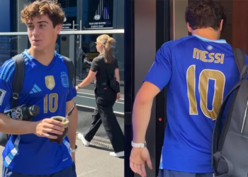 Llegó a Bélgica con la camiseta de Messi: “Franco es el tipo más feliz del paddock”