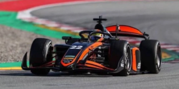 FIA F2 en Hungría: cerca de la punta, Nicolás Varrone fue tercero en el único entrenamiento
