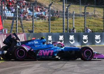 Hamilton lideró el segundo entrenamiento en Hungría: una salida de pista obligó a Franco Colapinto a abandonar la sesión