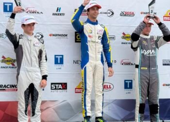F4 Ligier: Lázaro Bainotti fue segundo tras una gran remontada en New Jersey