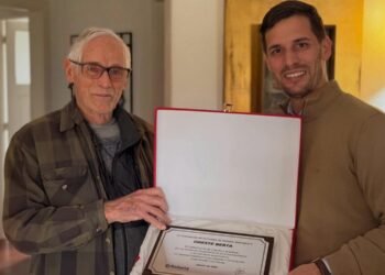 Oreste Berta fue distinguido por la Municipalidad de Rafaela