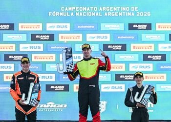 Tomás Campra ganó la carrera del sábado en Junín