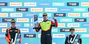 Tomás Campra ganó la carrera del sábado en Junín