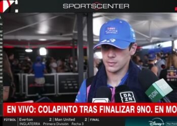 Colapinto tras su noveno puesto en Monza: “Estoy simplemente frustrado”