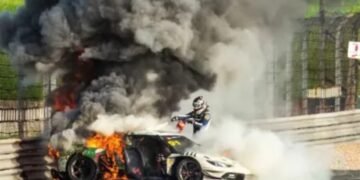 Escalofriante accidente en el GT China: “Le debo la vida”