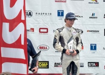 Ligier Junior en EEUU: espectaular remontada y podio para Lázaro Bainotti en Virginia