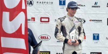 Ligier Junior en EEUU: espectaular remontada y podio para Lázaro Bainotti en Virginia