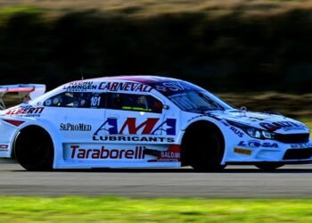 Diego Verriello arrancó adelante con el Fiat Cronos en Junín