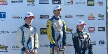 Ligier Junior en EEUU: Lázaro Bainotti cerró la temporada con un podio y dos títulos