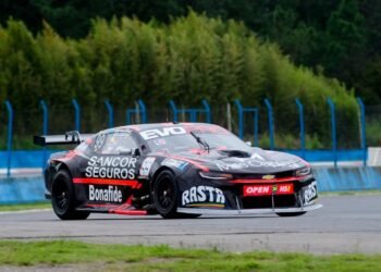 Bautista Damiani marcó el ritmo en el primer entrenamiento del TC Pista en Rosario